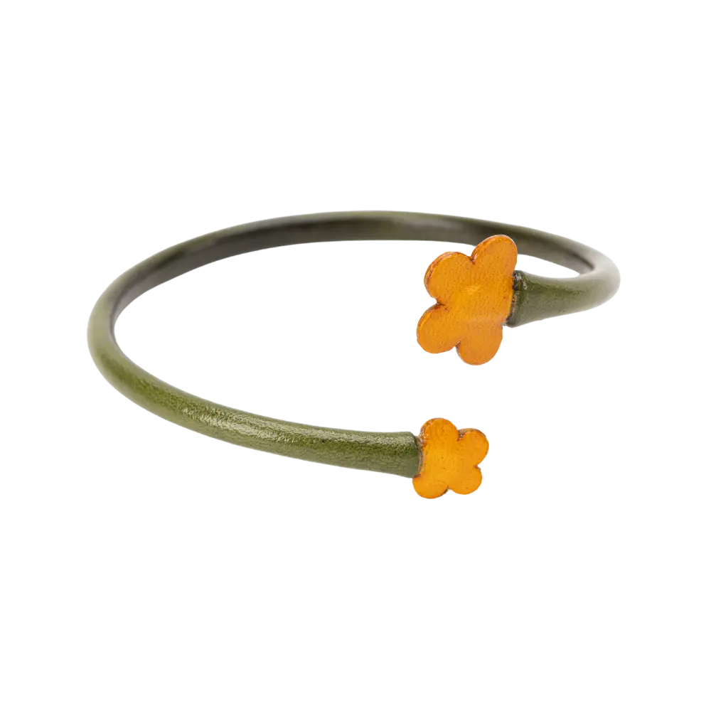 Floral Vibe Bracelet (Green-Yellow)
