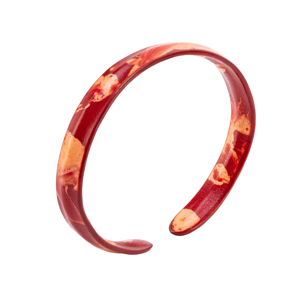 Texture Slim Simply Cuff (Red)