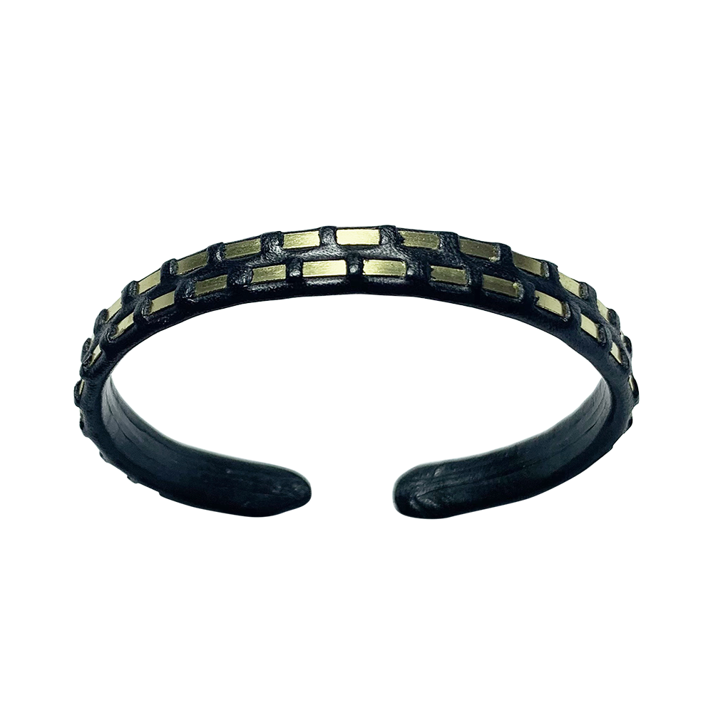 Woven Brass Cuff (Double-wire)
