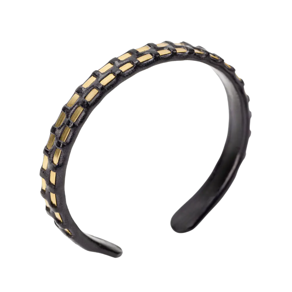 Woven Brass Cuff (Double-wire)