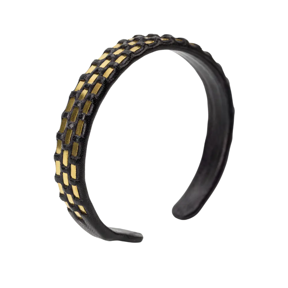 Woven Brass Cuff (Triple-wire)