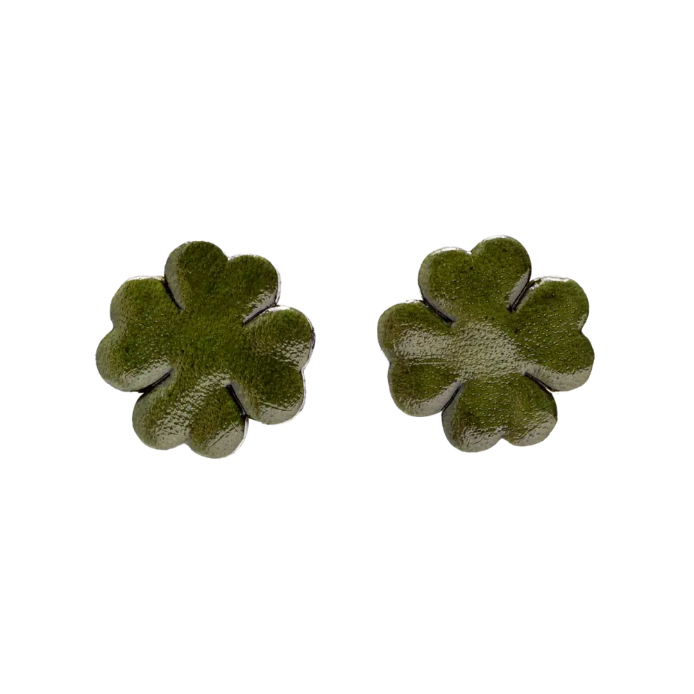 Clover Earrings (Red)