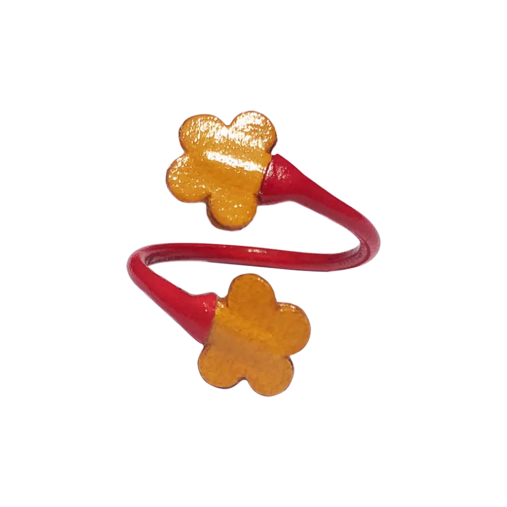 Floral Ring (Green-Yellow)