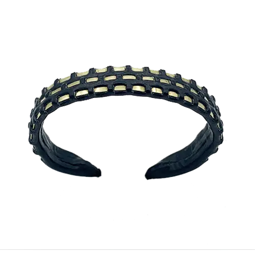 Woven Brass Cuff (Triple-wire)