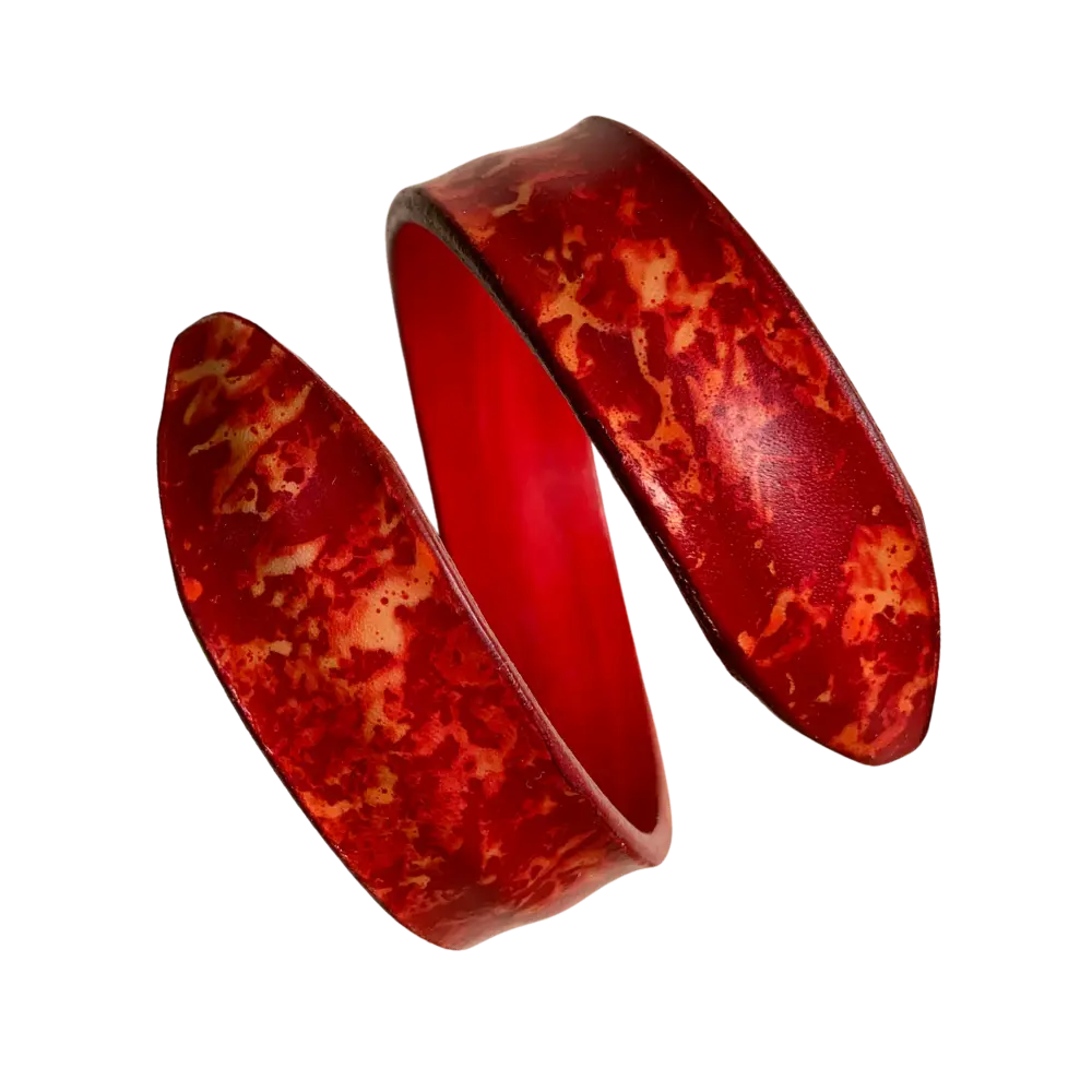 Texture Simply Bracelet (Red)