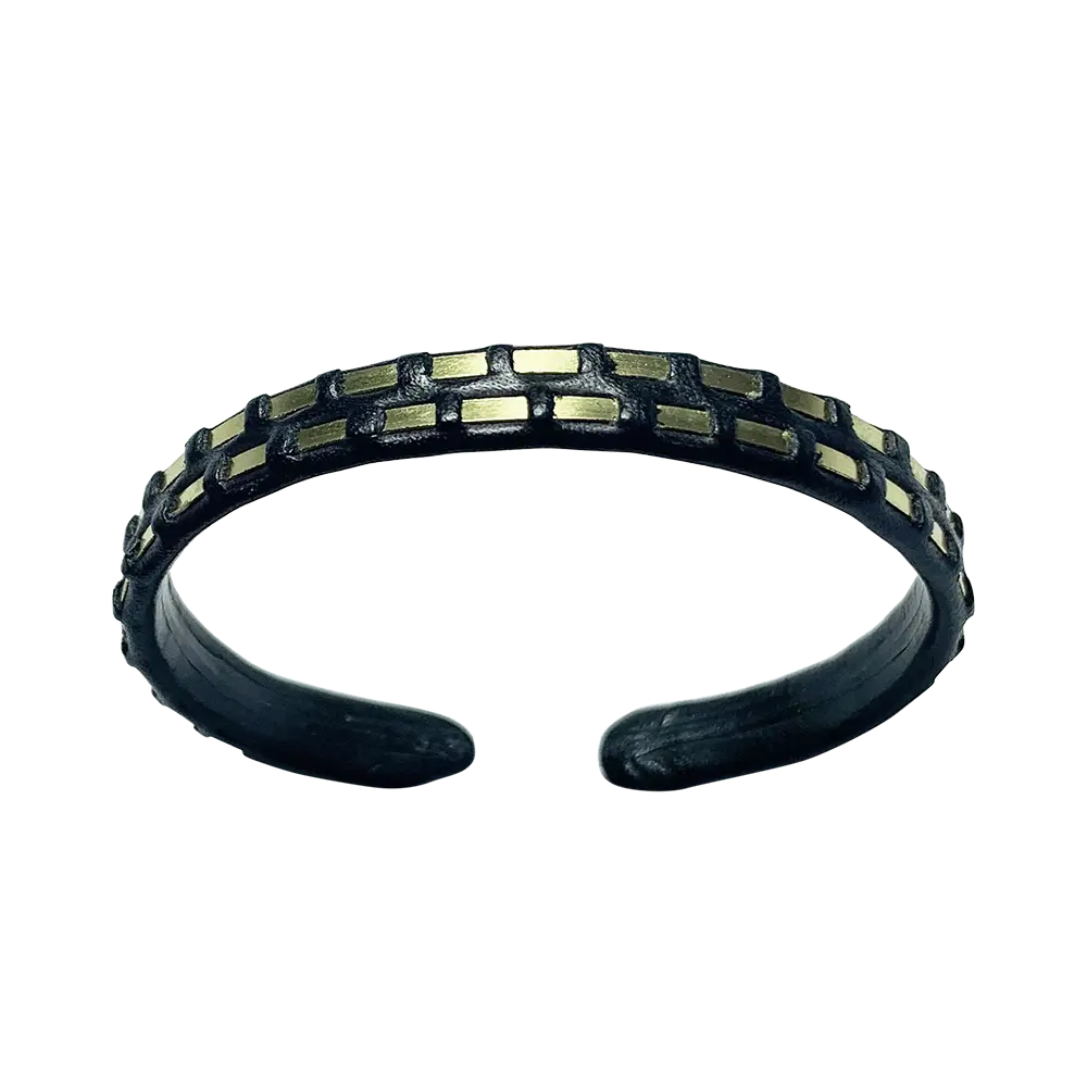 Woven Brass Cuff (Double-wire)