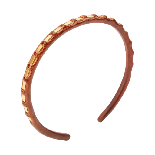 Woven Brass Cuff  (Single-wire)