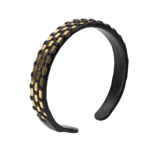 Woven Brass Cuff (Triple-wire)